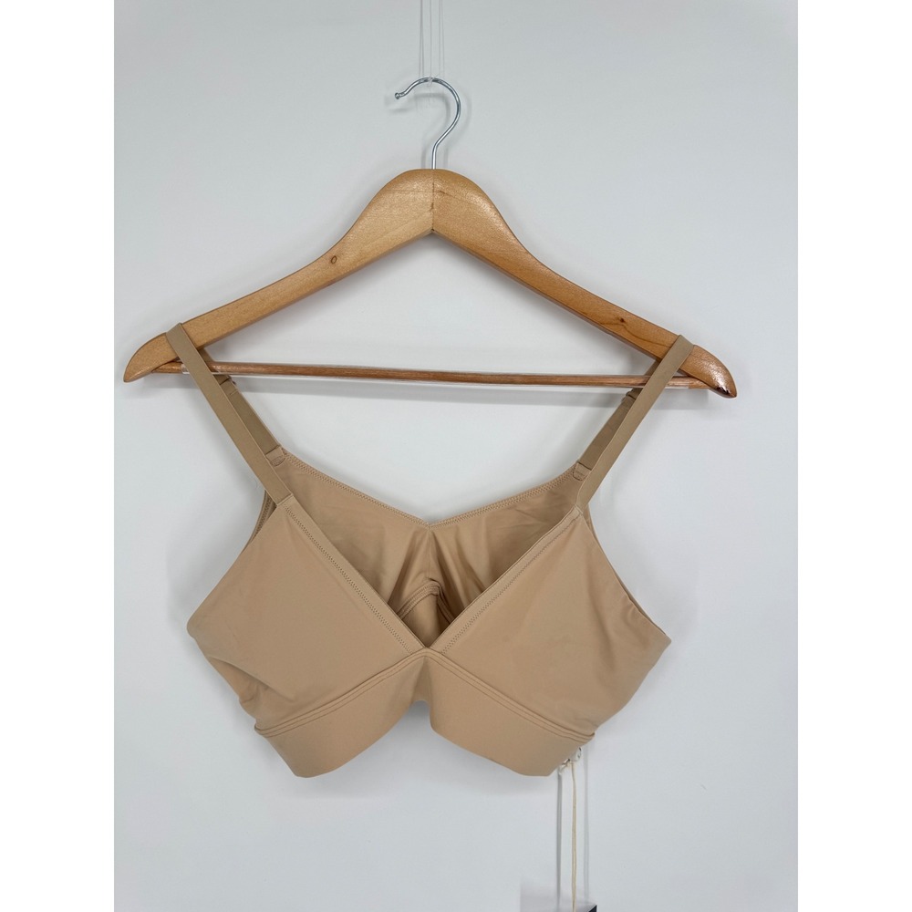 Harper Wilde Bliss Triangle Bralette Womens XL Beige Wireless Seamless Comfort